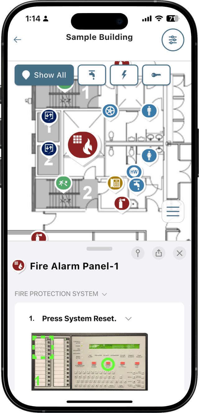Map-based floor plans feature